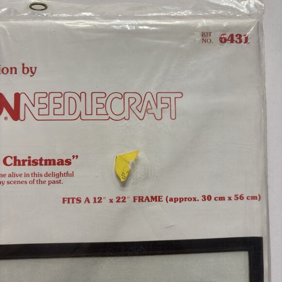 Vtg Crewel Stitch Kit Carolers Old Fashioned Christmas Paragon Needlecraft #6431 - Picture 5 of 7